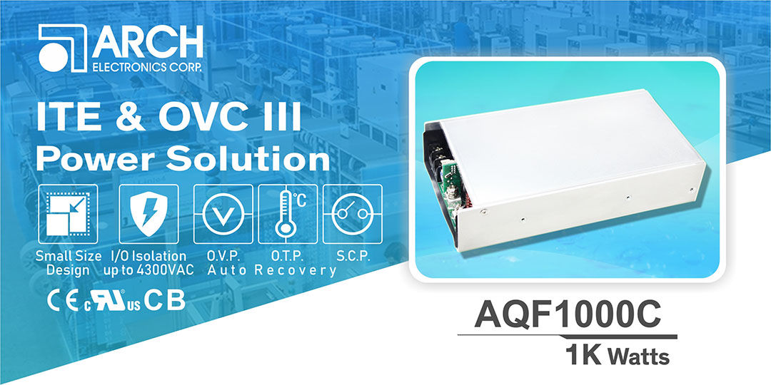Zasilacz impulsowy AQF1000C o mocy 1000W do zastosowań przemysłowych i ITE – kompaktowa moc, maksymalna integracja