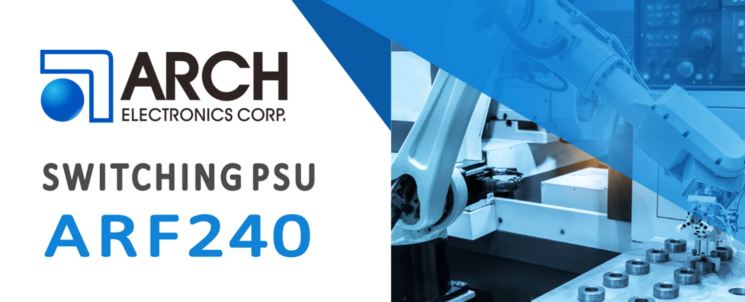 Zasilacz impulsowy ARF240 o mocy 240W w obudowie półzabudowanej, o wysokiej niezawodności i bezwentylatorowej konstrukcji