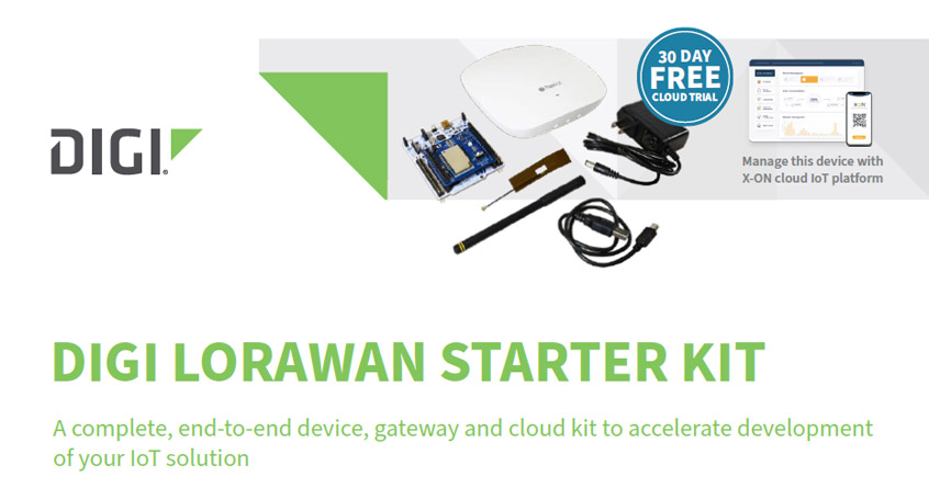 Digi LoRaWAN Starter Kit. Szybkie wdrażanie sieci LPWAN dzięki Digi LoRaWAN
