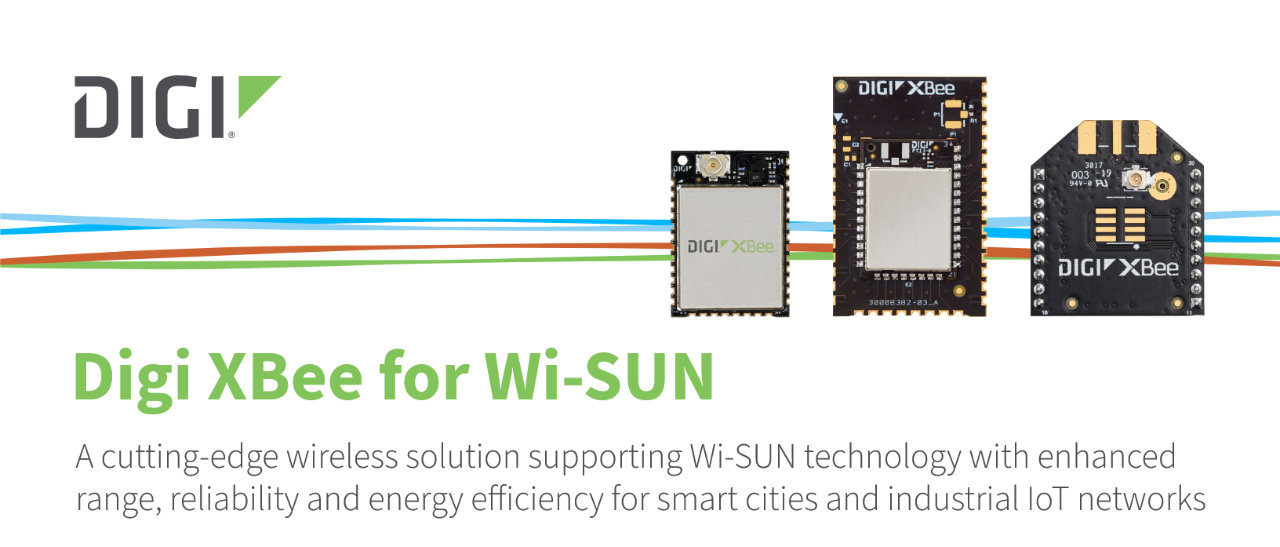 Moduły Digi XBee dla Wi-SUN rewolucjonizują sposób, w jaki inteligentne miasta, przedsiębiorstwa i sieci przemysłowe łączą urządzenia z siecią IP