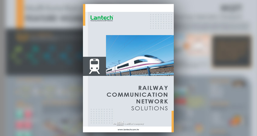 Katalog rozwiązań komunikacyjnych firmy Lantech dla aplikacji taboru kolejowego