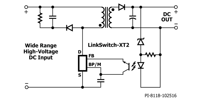 Nowe drivery LinkSwitch™-XT2 firmy Power Integrations z wbudowanymi tranzystorami MOSFET o mocy 900V