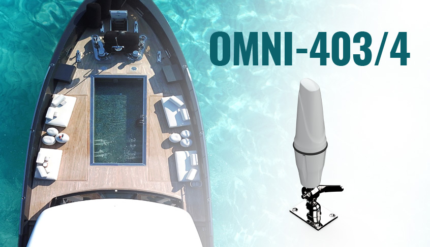 OMNI-403 oraz OMNI-404 (5G) usprawnione anteny dookólne firmy Poynting odporne na działanie niekorzystnych warunków pogodowych