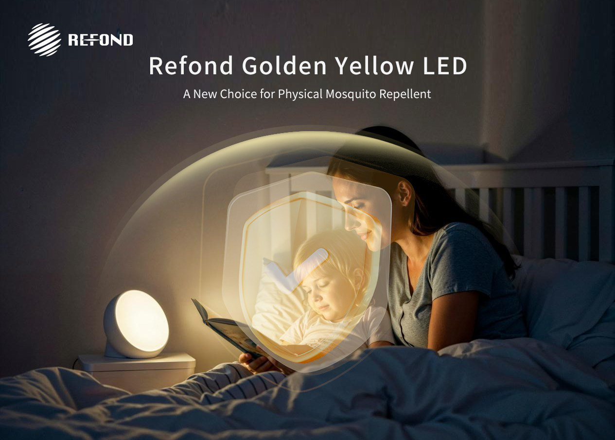 Dioda LED Golden Yellow firmy Refond Optoelectronics - nowy forma fizycznej ochrony przed komarami