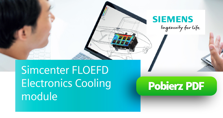 Moduł Simcenter FLOEFD do analizy termicznej chłodzenia elektroniki