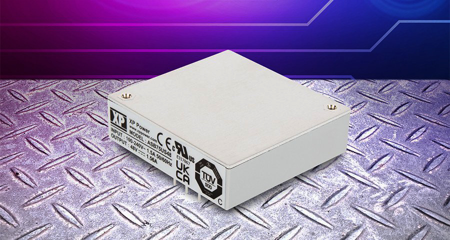 ASB75 firmy XP Power to kompaktowy moduł zasilacza 75W dla zastosowań w wymagających oraz krytycznych aplikacjach