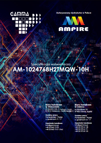 Pobierz specyfikację wyświetlacza Ampire AM-1024768H2TMQW-10H